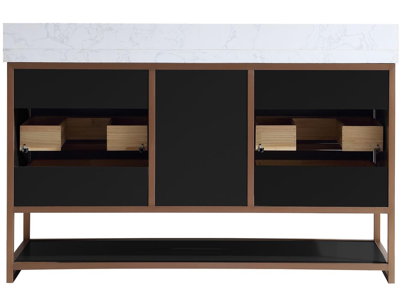 Legion Furniture Wk Series Tricorn Black Vanity