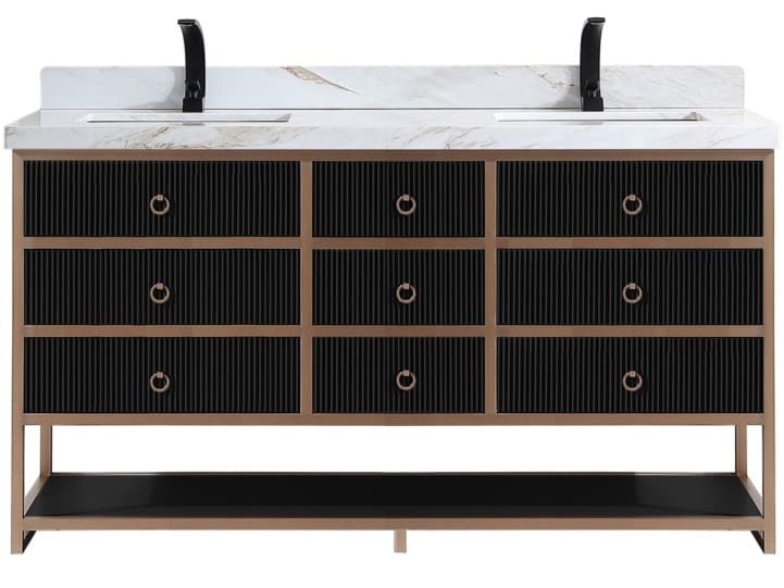 Legion Furniture Wk Series Tricorn Black Vanity