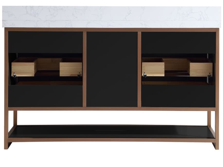 Legion Furniture Wk Series Tricorn Black Vanity