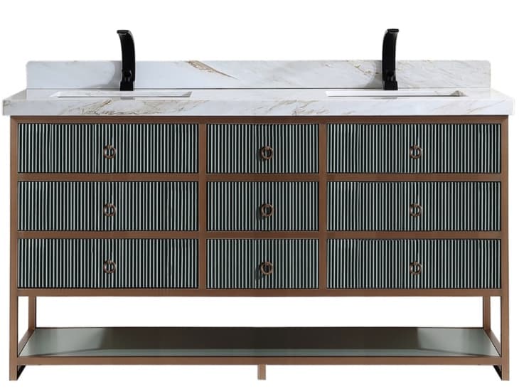 Legion Furniture Wk Series Pewter Green Vanity