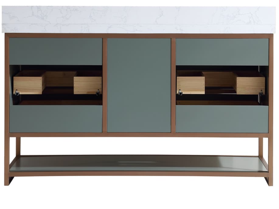 Legion Furniture Wk Series Pewter Green Vanity