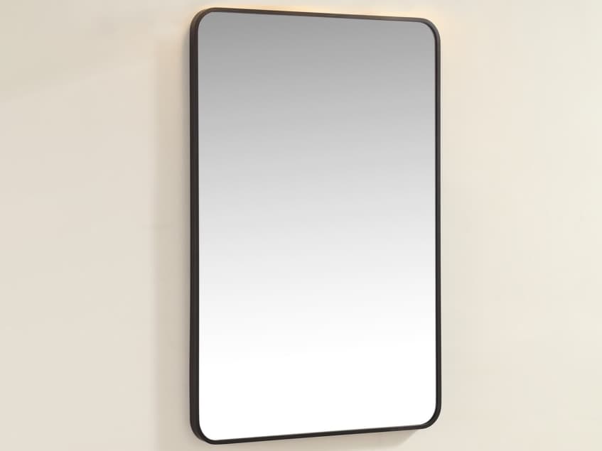 Legion Furniture Wk Series Oil Rubbled Black Wall Mirror Rectangular