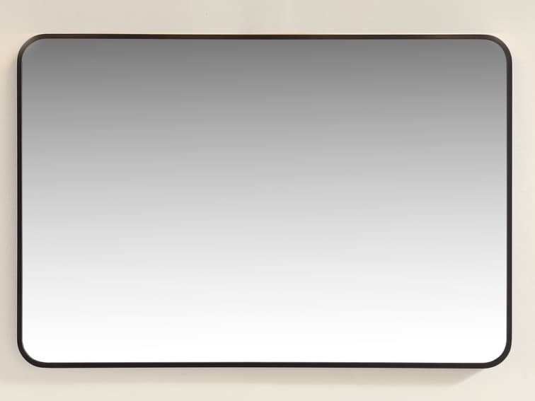 Legion Furniture Wk Series Oil Rubbled Black Wall Mirror Rectangular