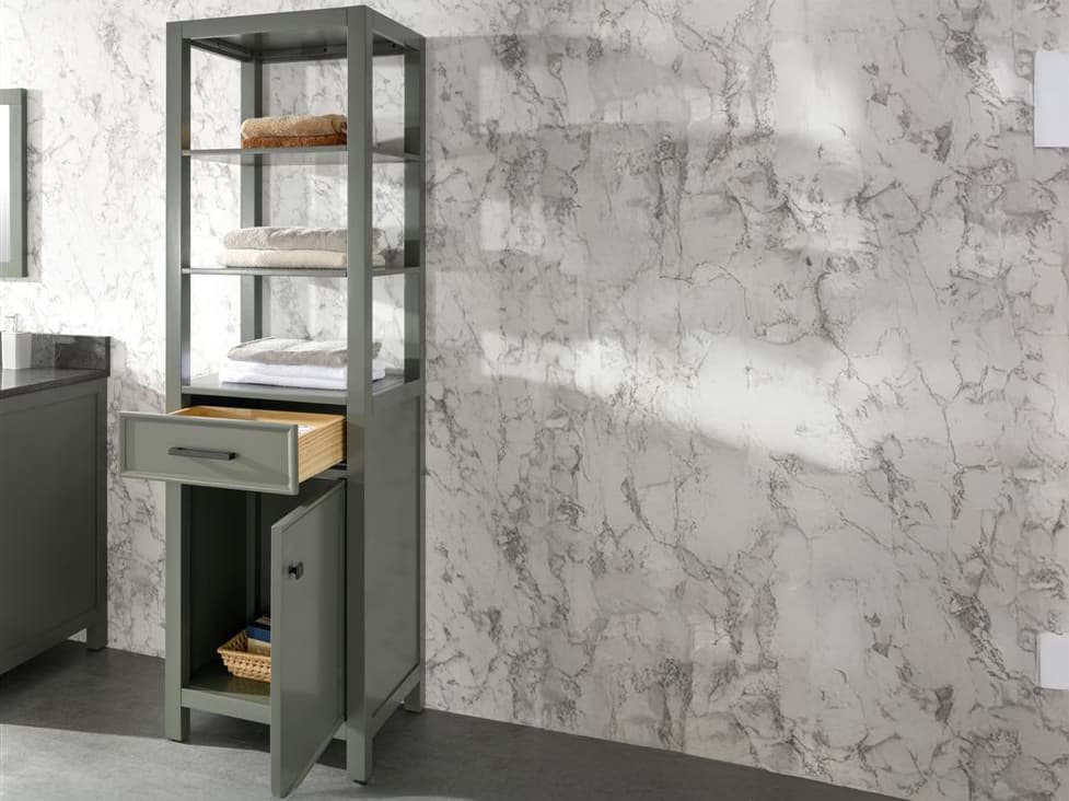 Legion Furniture Wlf Series Pewter Green Linen Cabinet