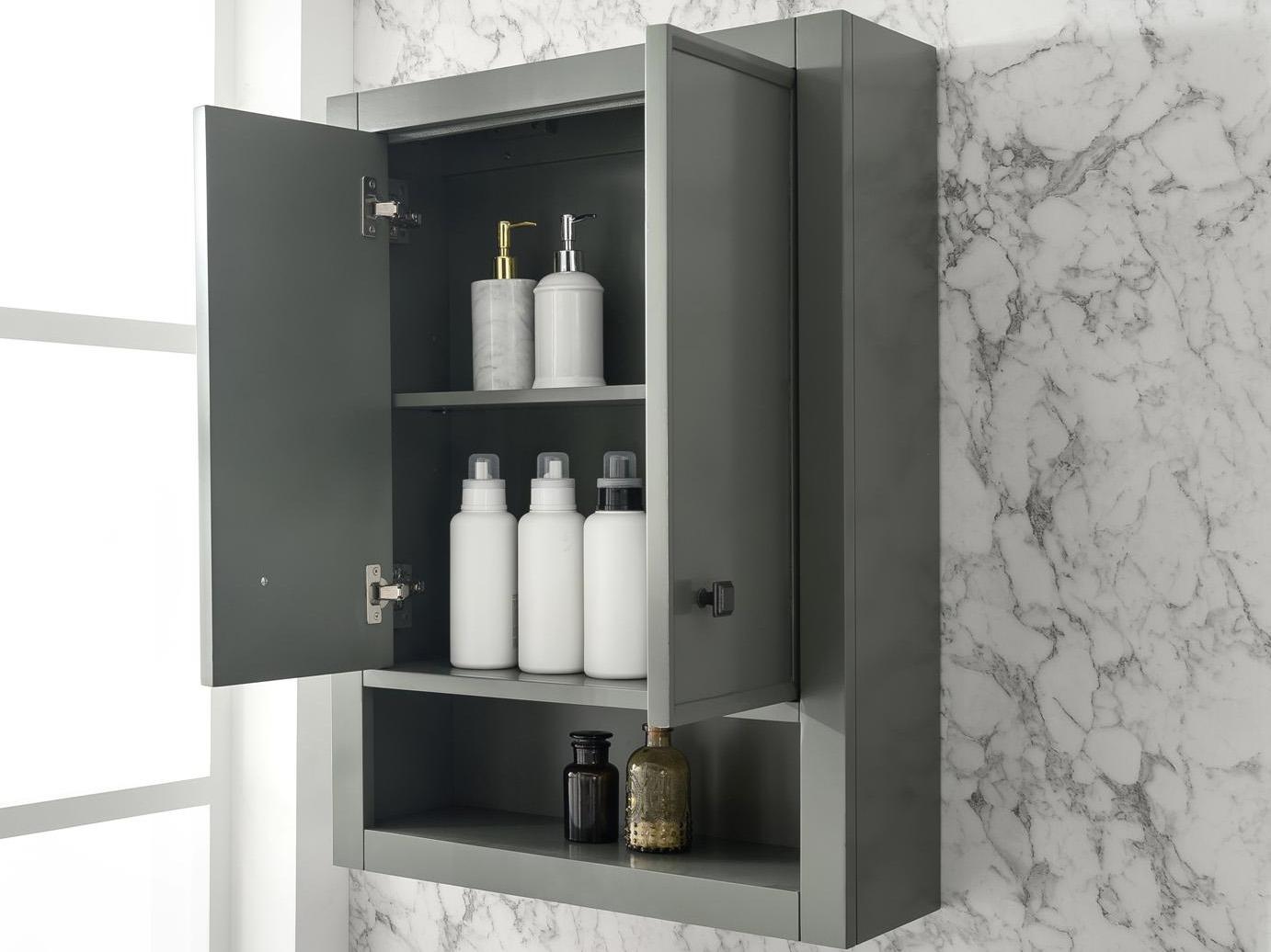 Legion Furniture Wlf Series Pewter Green Toilet Topper Cabinet