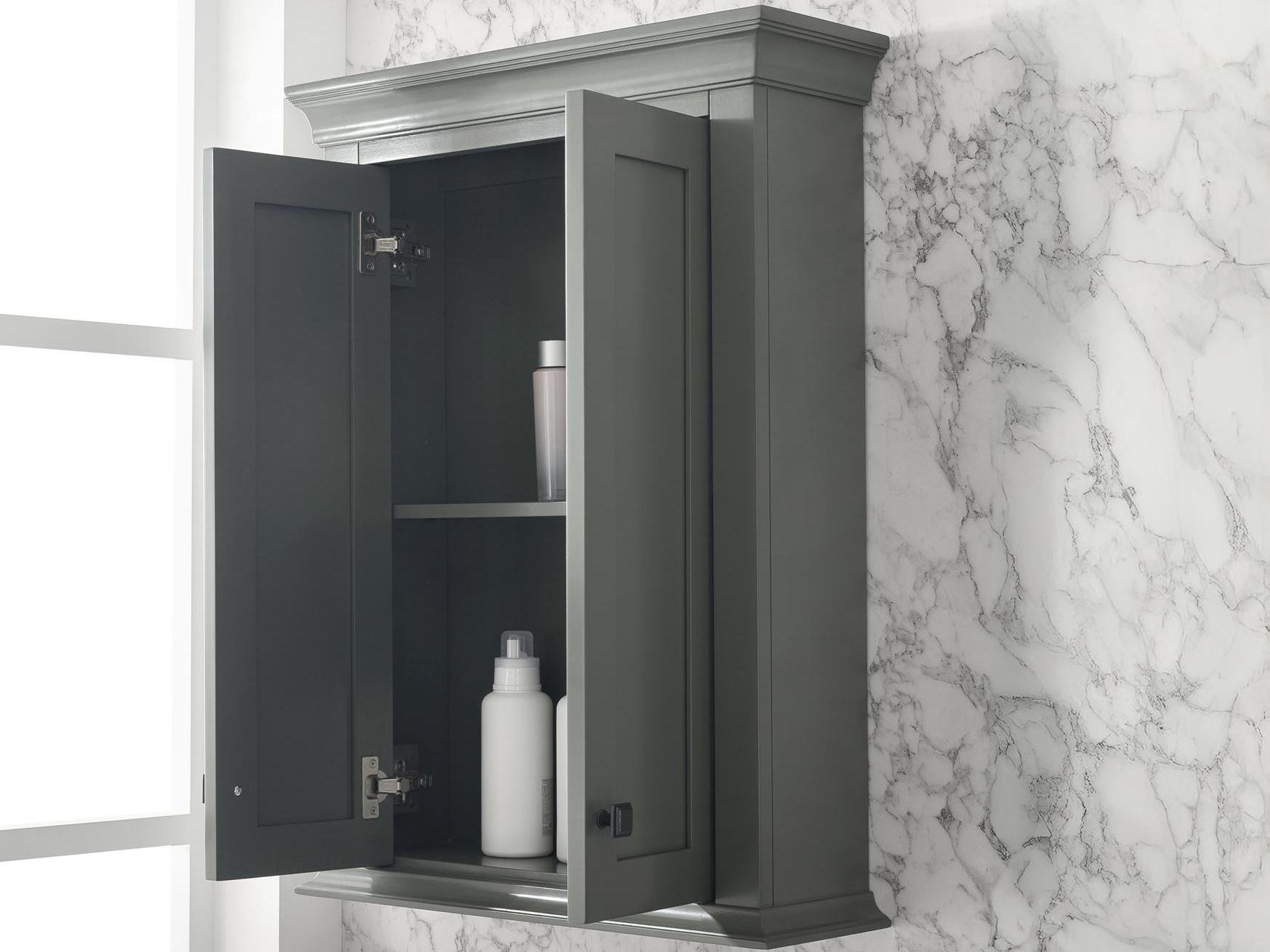 Legion Furniture Wlf Series Pewter Green Toilet Topper Cabinet