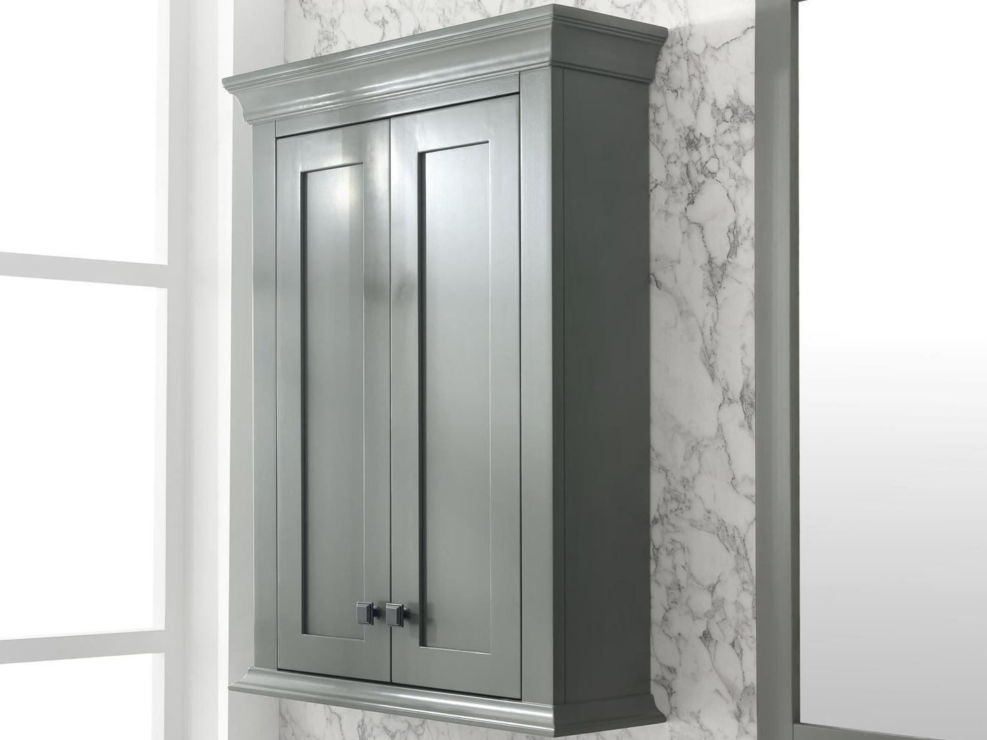 Legion Furniture Wlf Series Pewter Green Toilet Topper Cabinet