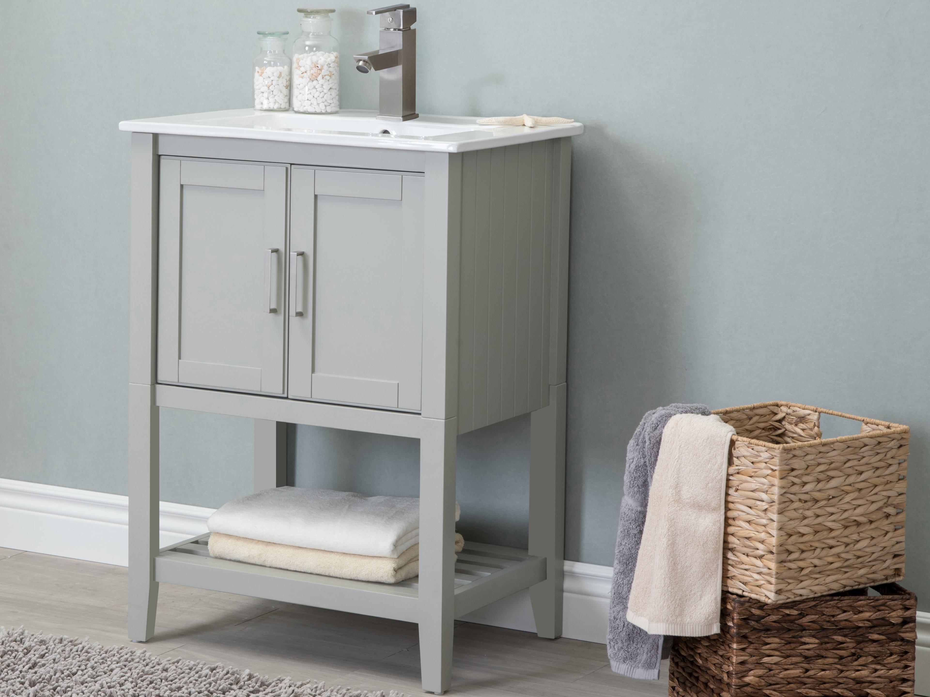 Legion Furniture Wlf Series Sink Vanity White Gray