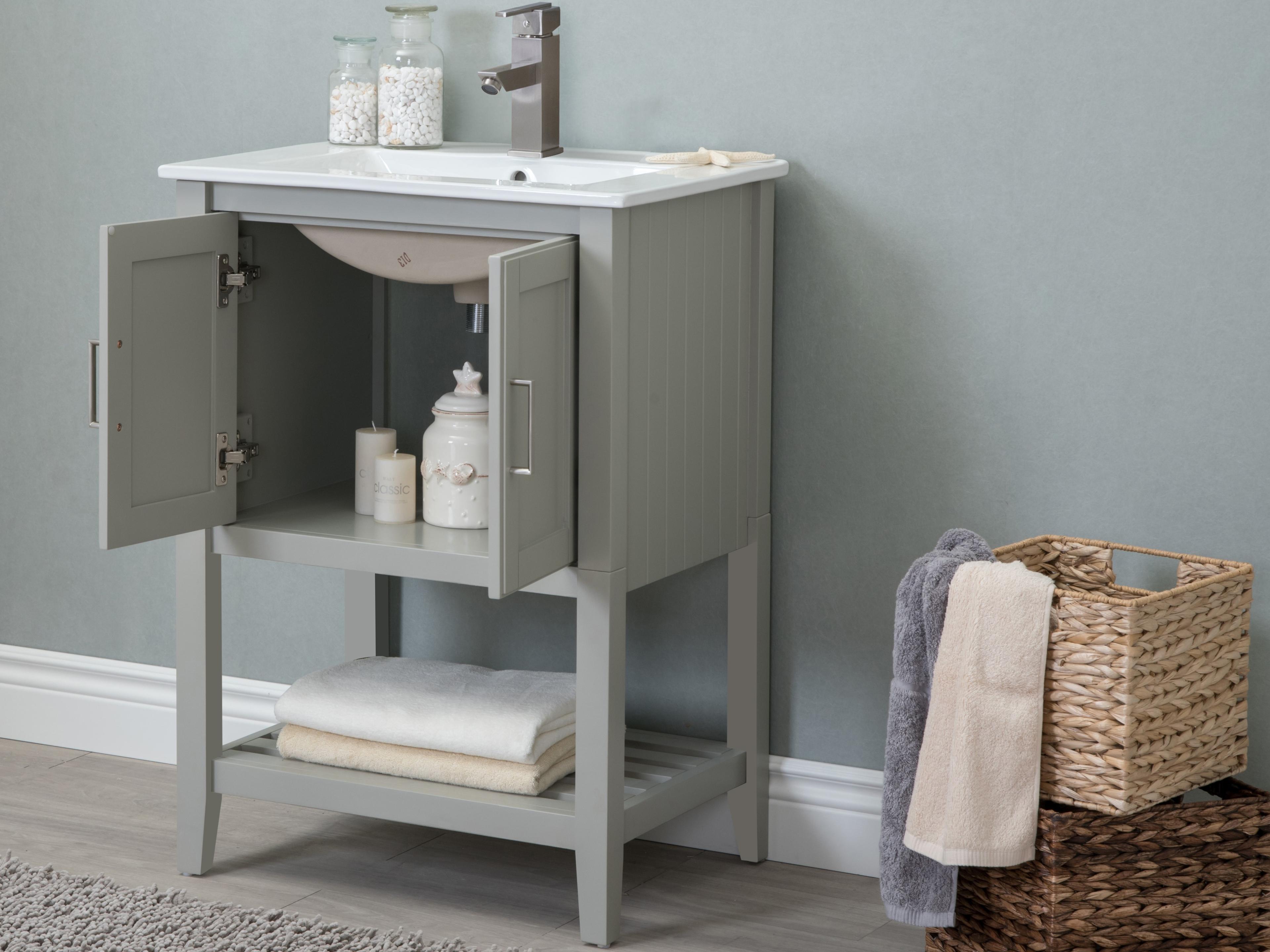 Legion Furniture Wlf Series Sink Vanity White Gray