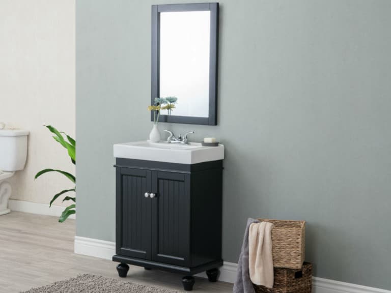 Legion Furniture Wlf Series Sink Vanity Espresso Wall Mirror Vertical