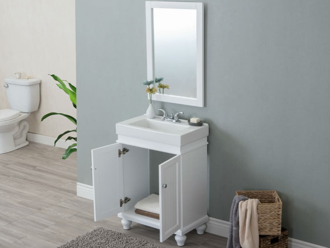 Legion Furniture Wlf Series Sink Vanity White Wall Mirror Vertical