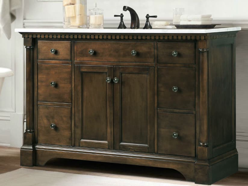 Legion Furniture Wlf Series Sink Vanity Antique Coffee