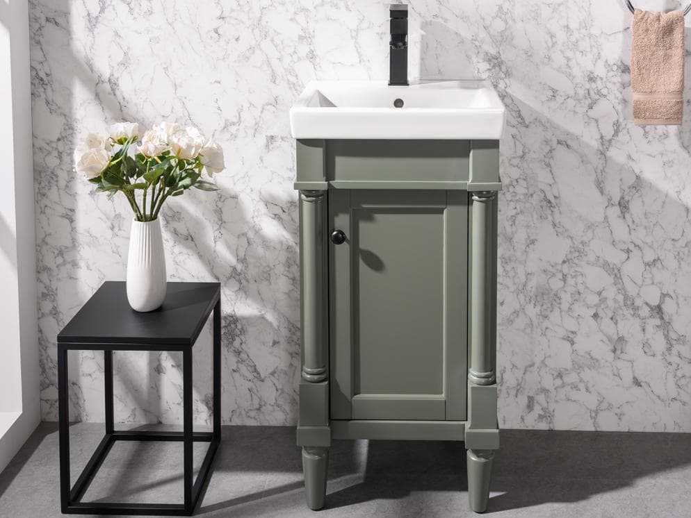 Legion Furniture Wlf Series Pewter Green Vanity
