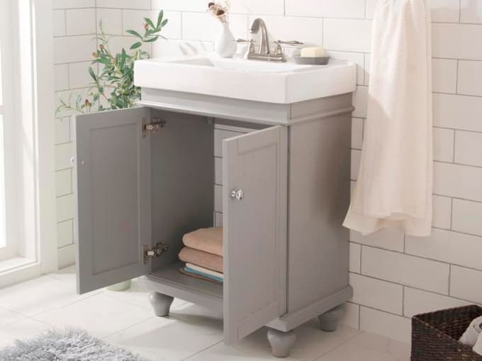 Legion Furniture Wlf Series Gray Vanity