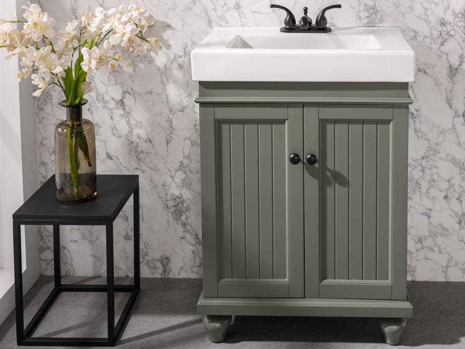 Legion Furniture Wlf Series Pewter Green Vanity