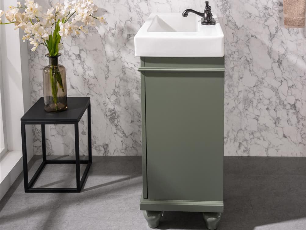 Legion Furniture Wlf Series Pewter Green Vanity