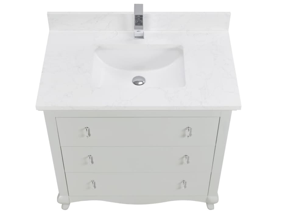 Legion Furniture Ws Series Silver Strand Vanity