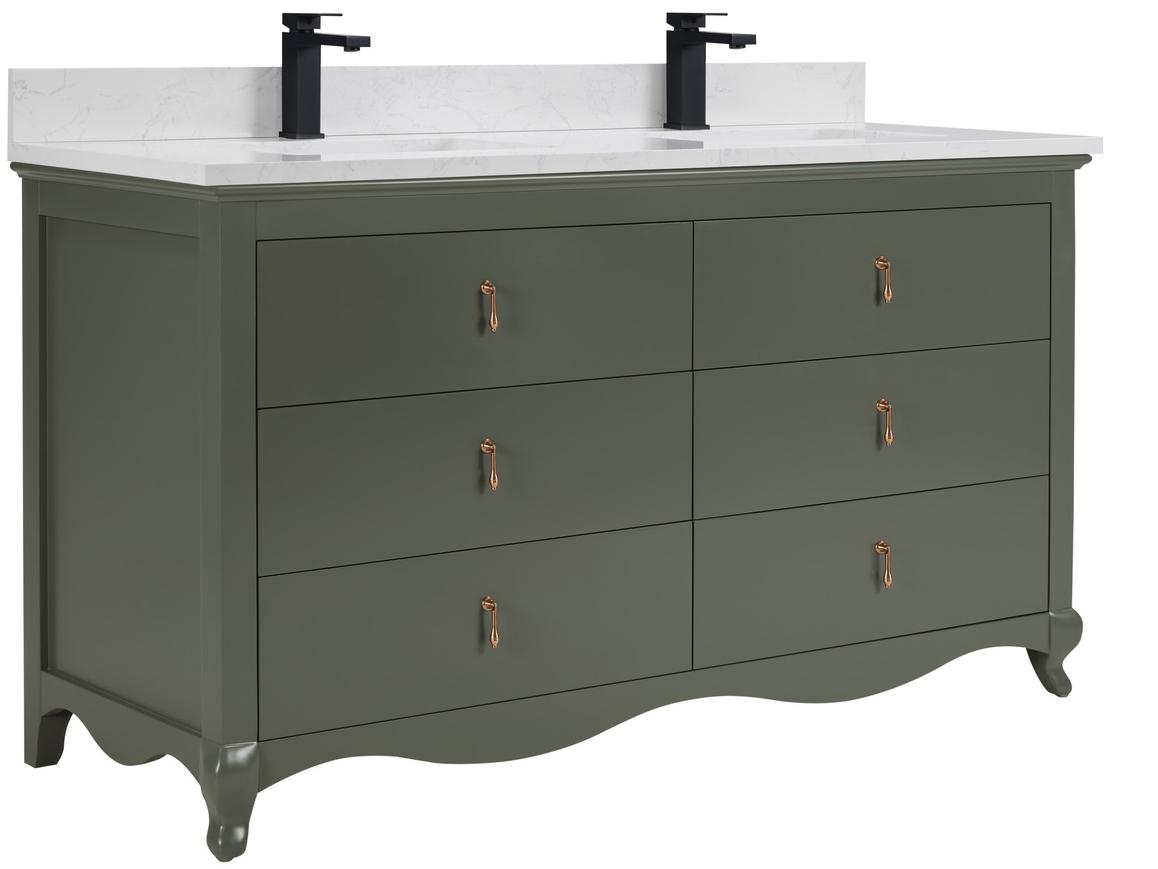 Legion Furniture Ws Series Pewter Green Vanity
