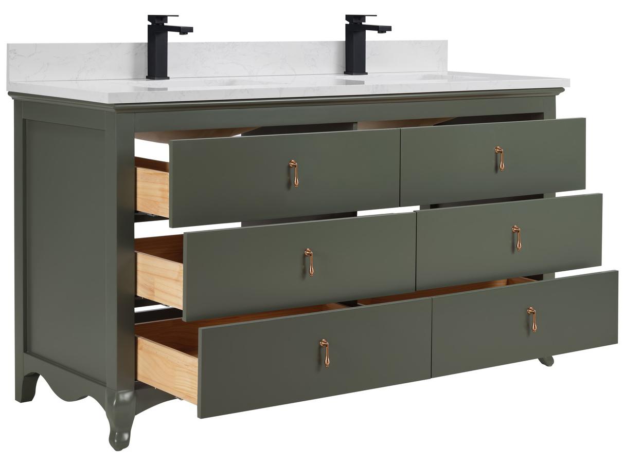 Legion Furniture Ws Series Pewter Green Vanity