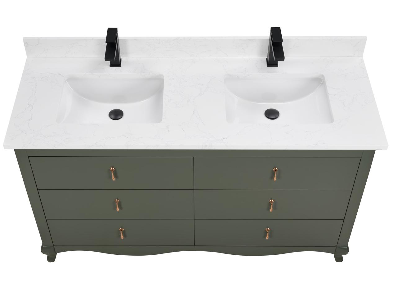Legion Furniture Ws Series Pewter Green Vanity