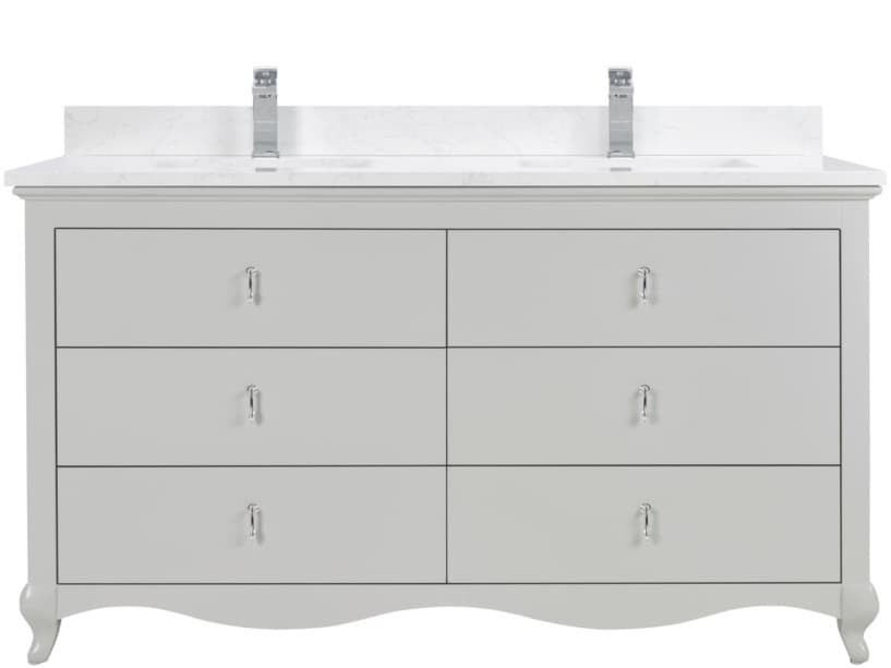 Legion Furniture Ws Series Silver Strand Vanity