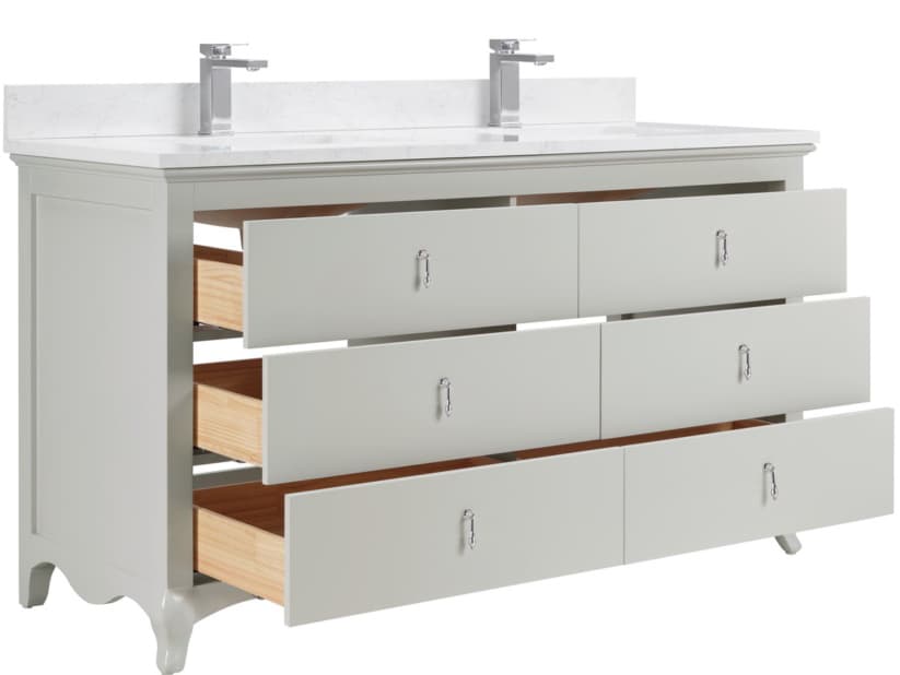 Legion Furniture Ws Series Silver Strand Vanity