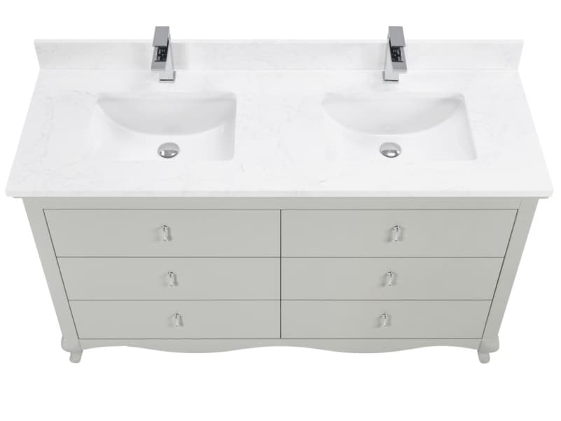 Legion Furniture Ws Series Silver Strand Vanity