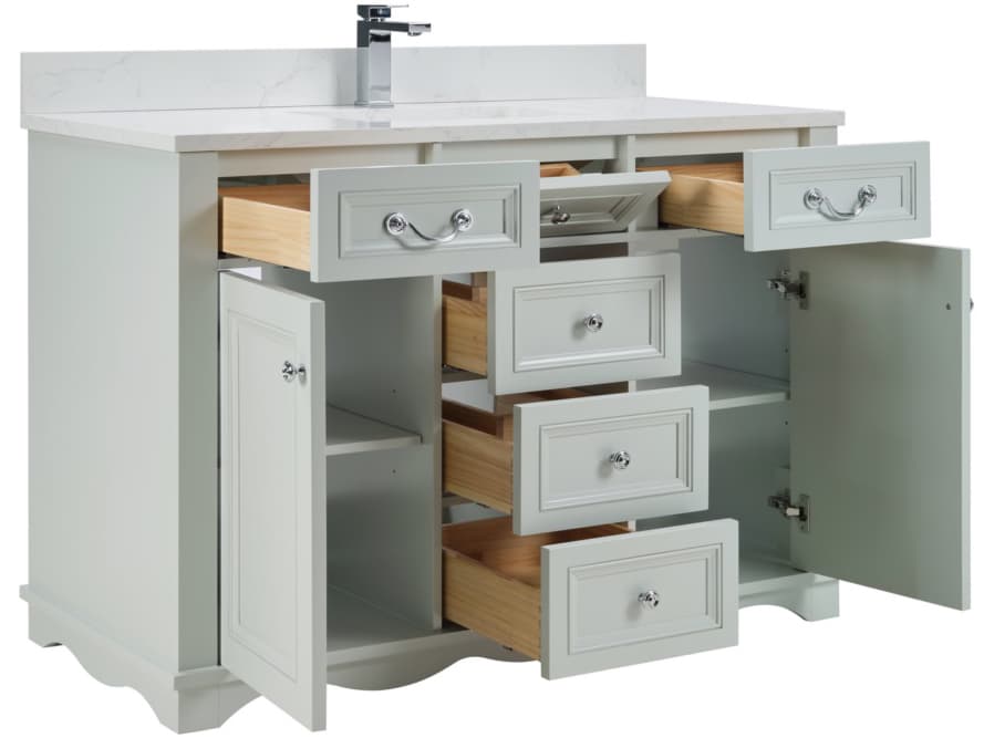 Legion Furniture Ws Series Silver Strand Vanity