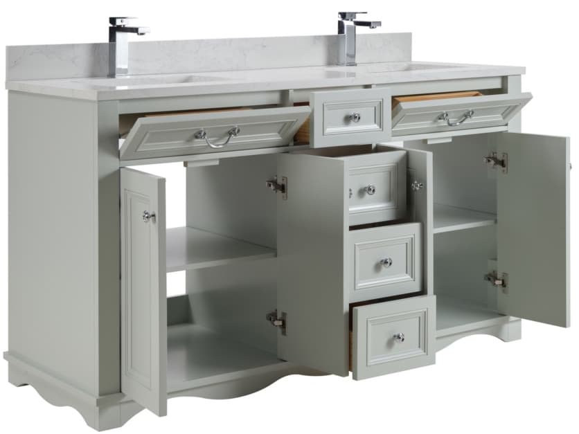 Legion Furniture Ws Series Silver Strand Vanity