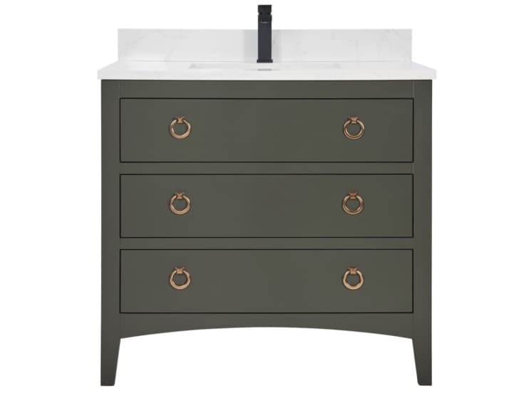 Legion Furniture Ws Series Pewter Green Vanity