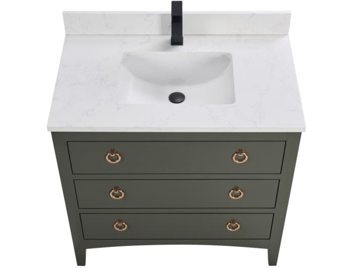 Legion Furniture Ws Series Pewter Green Vanity