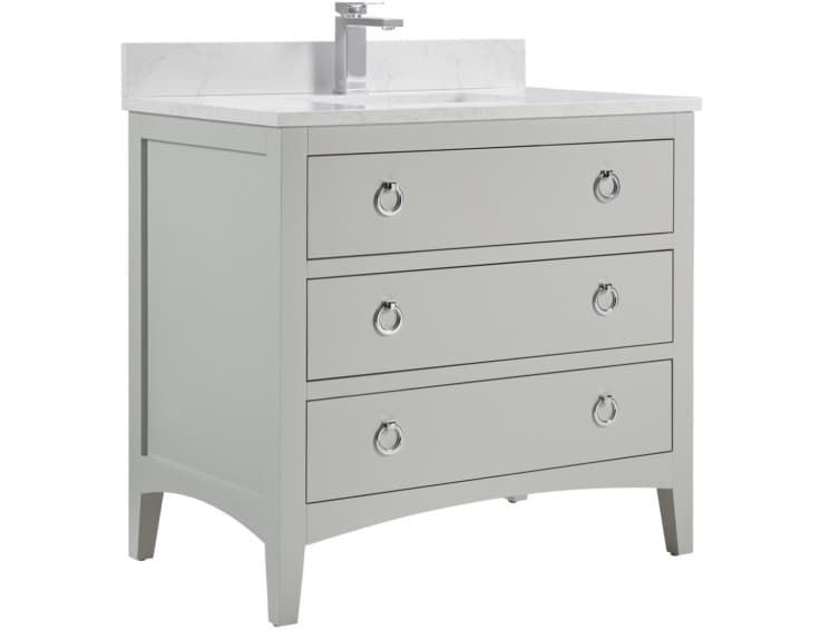 Legion Furniture Ws Series Silver Strand Vanity