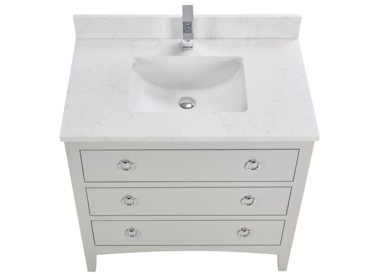 Legion Furniture Ws Series Silver Strand Vanity
