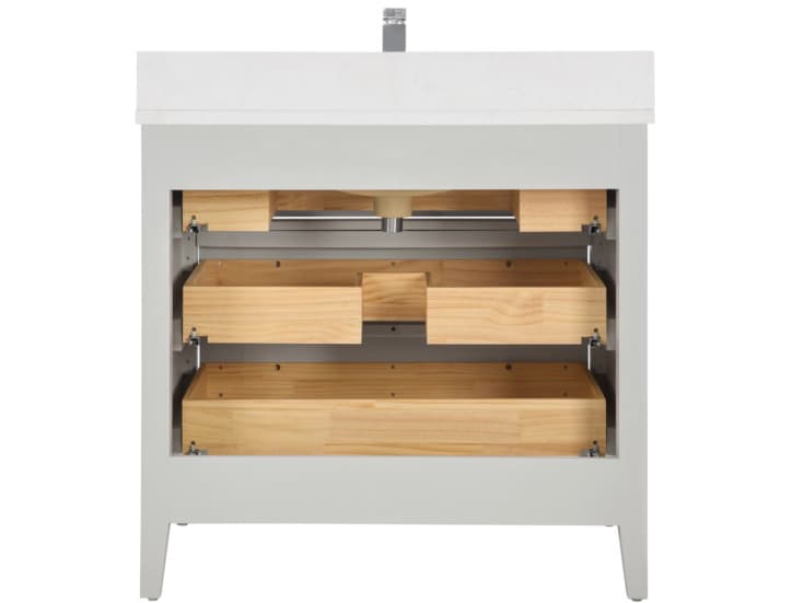 Legion Furniture Ws Series Silver Strand Vanity