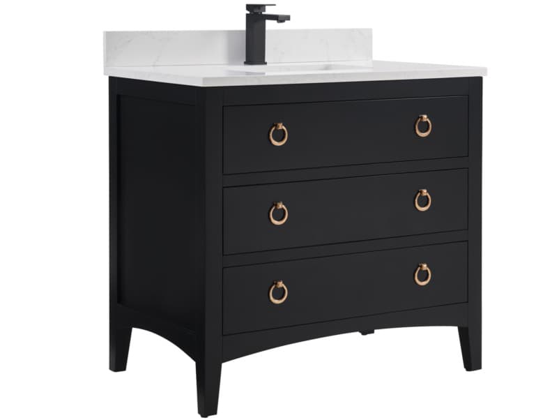 Legion Furniture Ws Series Tricorn Black Vanity