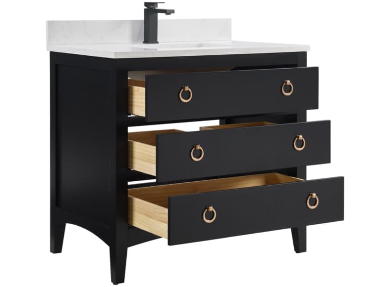 Legion Furniture Ws Series Tricorn Black Vanity