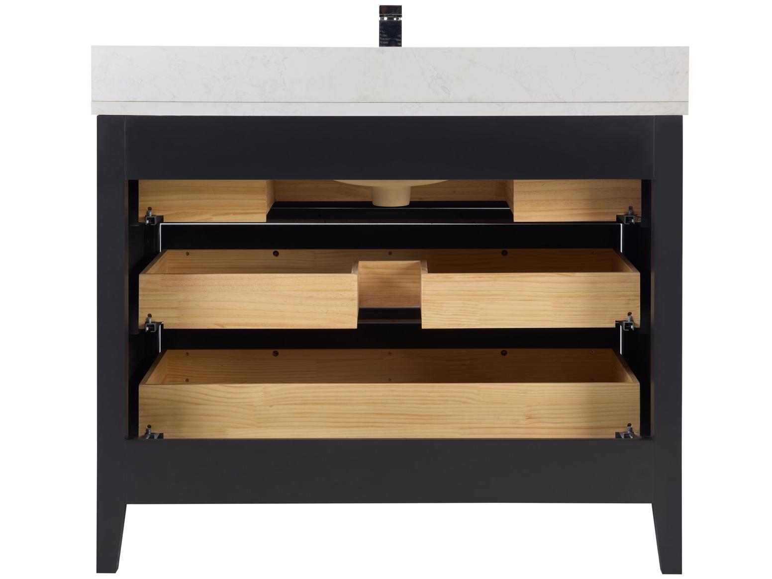 Legion Furniture Ws Series Tricorn Black Vanity