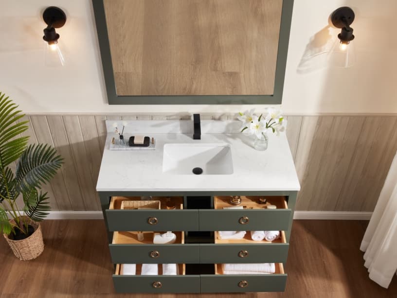 Legion Furniture Ws Series Pewter Green Vanity