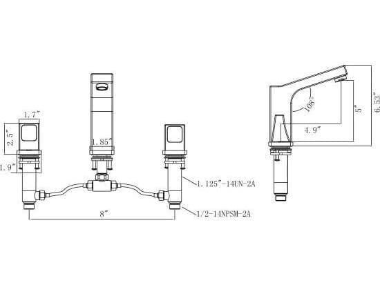 Legion Furniture Zy Faucet In Chrome