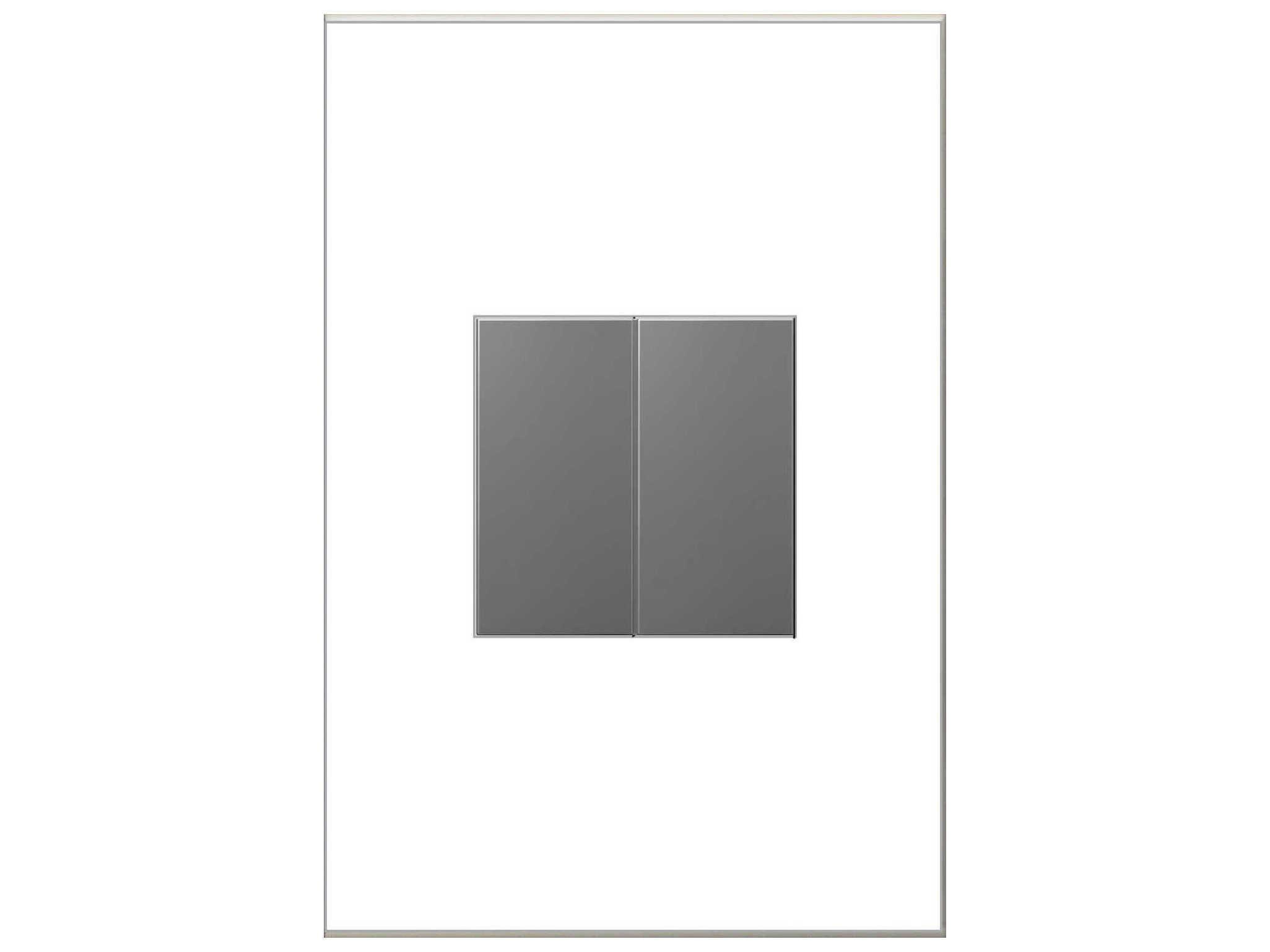 Legrand & Illumination Lighting Magnesium Half-Size Blank Insert