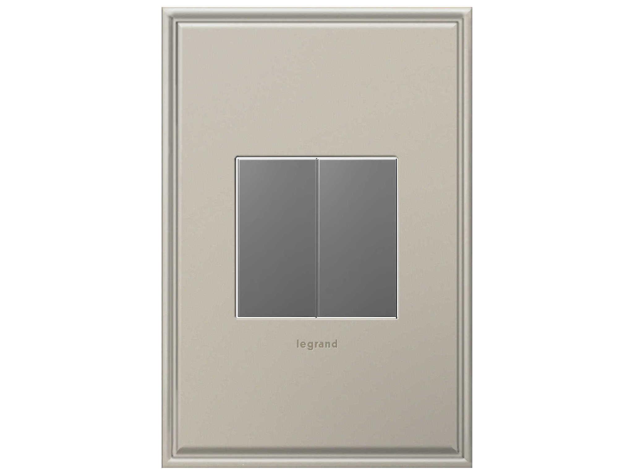 Legrand & Illumination Lighting Magnesium Half-Size Blank Insert