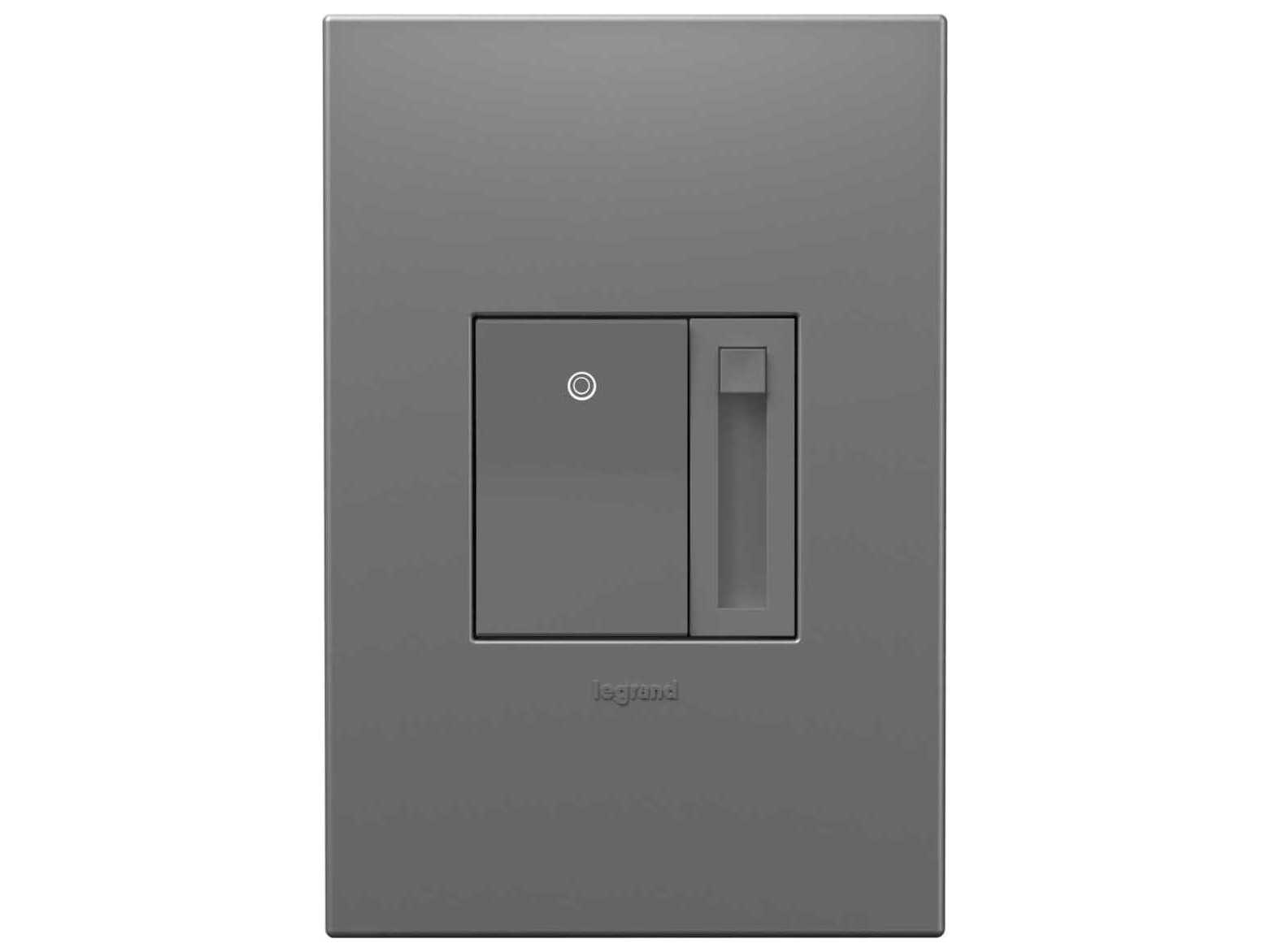 Legrand Paddle Magnesium LED Advanced Dimmer with Microban