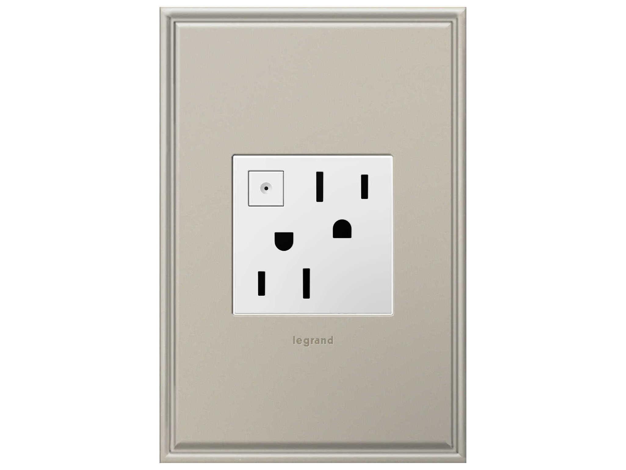 Legrand Outlets White 15A Energy-Saving On/Off Outlet