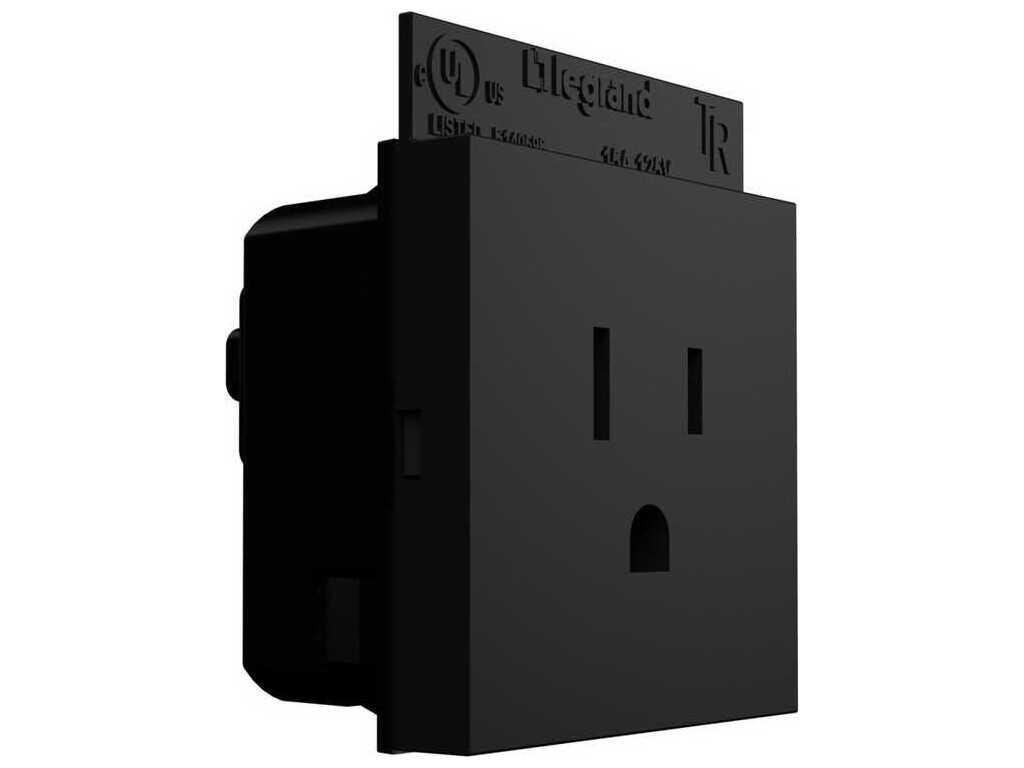 Legrand Adorne Graphite Single Tamper-Resistant Outlet