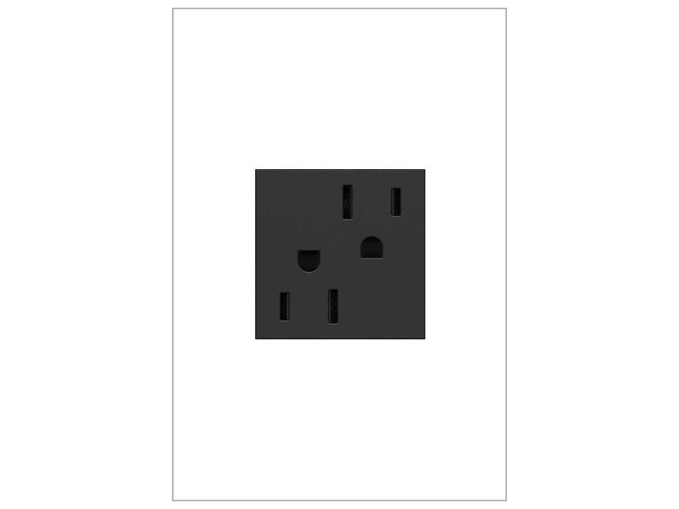 Legrand Outlets Graphite 15A Tamper-Resistant Outlet