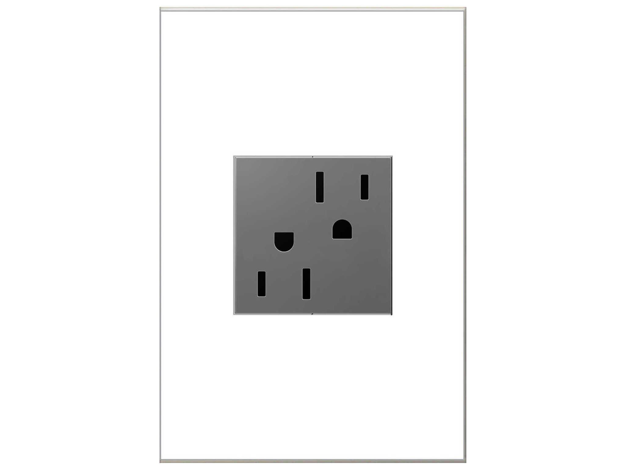 Legrand Outlets Magnesium 15A Tamper-Resistant Outlet