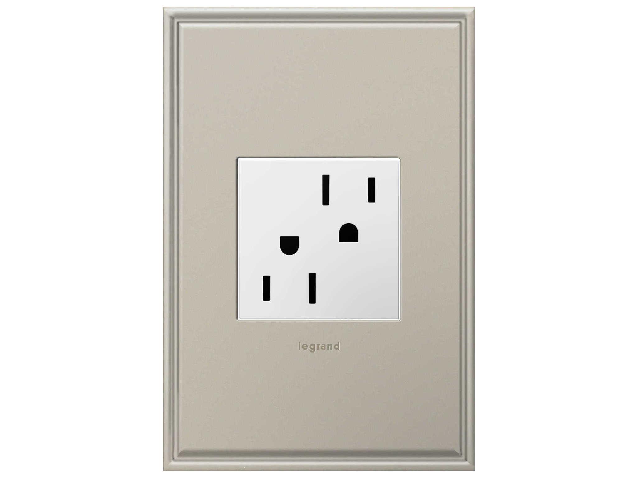 Legrand Outlets White 15A Tamper-Resistant Outlet