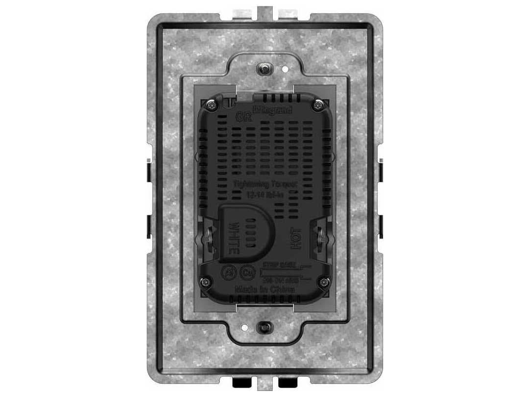 Legrand Adorne Magnesium Tamper-Resistant Ultra-Fast Plus Power Delivery USB Type-C/C Outlet