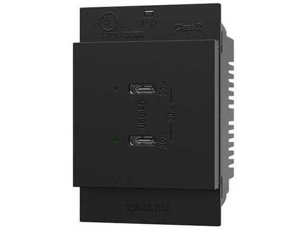 Legrand Adorne Graphite Ultra-Fast Plus Power Delivery USB Type-C/C Outlet Module