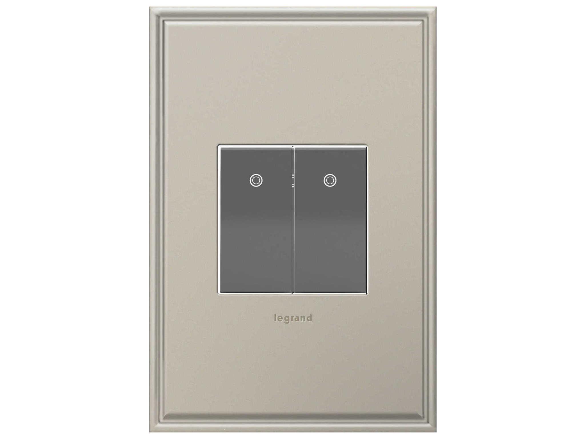 Legrand Paddle Magnesium 277V Half-Size Paddle Switch